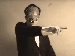 freak in a mask Stock Footage