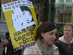 Muslim women protest outside Dutch parliament against burqa ban News Clip