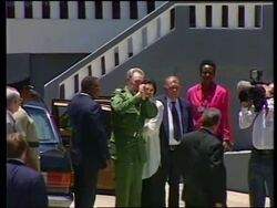 GRENADA: CUBAN PRESIDENT CASTRO MEETS PRIME MINISTER MITCHELL News Clip