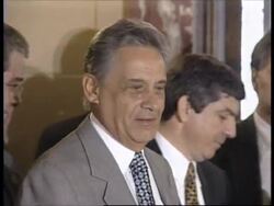 USA: BRAZILIAN PRESIDENT FERNANDO HENRIQUE CARDOSO VISIT News Clip