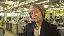 Theresa May speaks about her business and development pledges made at the CBI conference News Clip