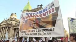 CLEAN : Children of Argentines involved in dictatorship join protest News Clip