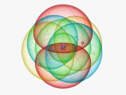 Neon atom. Diagram of an atom of the element neon, showing the central nucleus surrounded by electron orbitals. Stock Footage