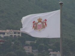 ATMOSPHERE Flag at the Monaco Royal Wedding: Religious Ceremony Arrivals at Monaco . (Footage by WireImage Video/Getty Images Entertainment Video) Stock Footage
