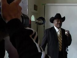 B-Roll: Joe Frazier photo shoot. Stock Footage