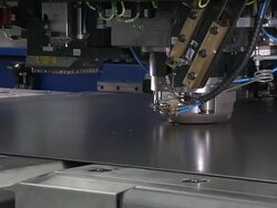 Industry Tin Cutting Stock Footage