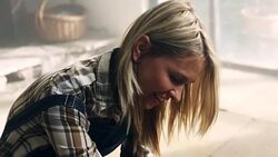 Mom and kid boy painting Stock Footage