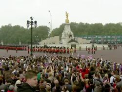 Sky News Royal Wedding Celebration Footage News Clip