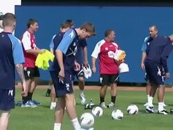 Bolton Wanderers Team Training Stock Footage