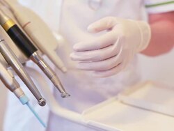 Dental office equipment Stock Footage