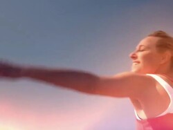 Spinning at the beach (Compilation) Stock Footage