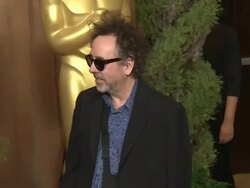 Tim Burton at the 85th Academy Awards Nominations Luncheon in Beverly Hills, CA, on 2/4/13. (Footage by WireImage Video/Getty Images Entertainment Video) Stock Footage