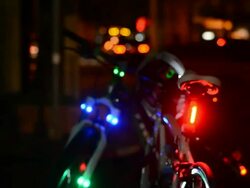 Bicycle light Stock Footage