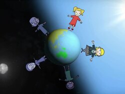 Children around the world :Full HD video Stock Footage