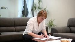 Working at home Stock Footage