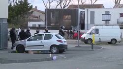CLEAN : French police search terror suspect's home News Clip