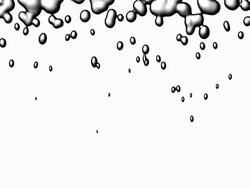 Silver liquid drops Stock Footage