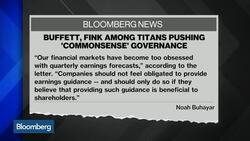 Buffett, Fink, Dimon Push 'Commonsense' Governance News Clip