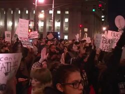 NYPD Police Brutality Eric Garner/Michael Brown Protests Stock Footage
