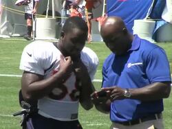 Montee Ball meets Terrell Davis Stock Footage