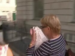 Mafia Boss Wife ans Daughter depart court News Clip