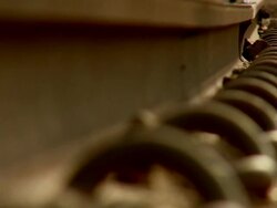 ECU Side of train track / South Africa Stock Footage