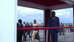 CLEAN : Centrafrican President Bozize arrives News Clip