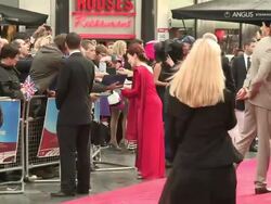 Alice Krige at The Great British Premiere of Chariots of Fire at Leicester Square on July 10, 2012 in London, England (Footage by WireImage Video/Getty Images) Stock Footage