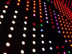 Defocused of blinking circle Stock Footage