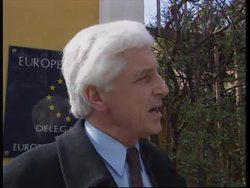ALBANIA: EU ATTEMPTS TO MEDIATE CRISIS SITUATION CONTINUE News Clip