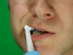 Brushing Teeth Stock Footage