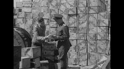 Tanks, trucks and other supplies in Iran on way from US to USSR as per Lend-Lease policy News Clip