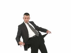 HD LOOP: Loony Businessman Stock Footage