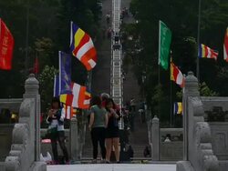 Tourist Attractions At Lantau Island Stock Footage