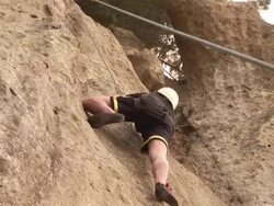 Mountain Climbing, Underneath Stock Footage