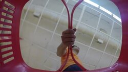 Shopping basket point of view Stock Footage