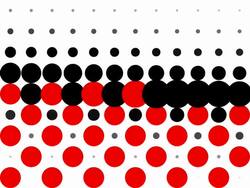 CHESSBOARD PATTERN : dots, line progress, finally disappear (TRANSITION) Stock Footage