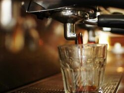 Espresso - Making Coffee HD/PAL/NTSC Stock Footage