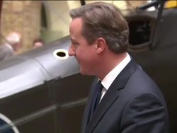 David Cameron Visits Imperial War Museum News Clip