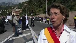 Far-right rally at border to protest temporary residence permits News Clip