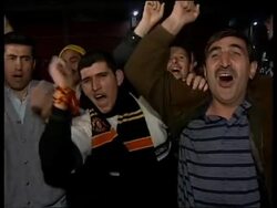 TURKEY: POLICE PREVENT VIOLENCE AT UEFA CUP MATCH News Clip