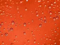 Water drop on red background. Stock Footage