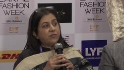 Traditional weaves shown at Lakme Fashion Week News Clip