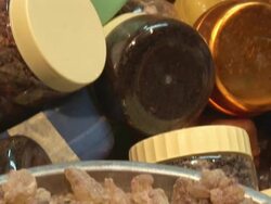 CU TU view of Spices in market / Muscat, Oman Stock Footage
