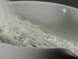 close up : plastic in the cup Stock Footage