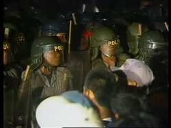 INDONESIA: PROTESTERS DEMAND RESIGNATION OF PRESIDENT HABIBIE (3) News Clip