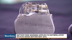 St. Jude Warns of Defibrillator Battery Risk News Clip