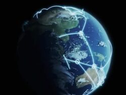 Global communication - LOOPABLE Stock Footage