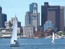SAiling Boston Stock Footage