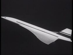 Concorde Mock-Up, British Trade show in Tokyo, News Clip